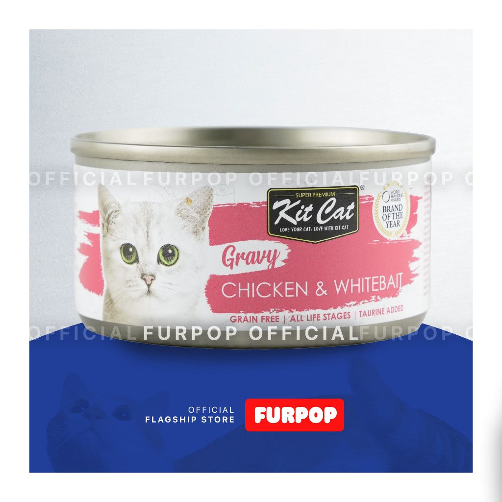 Kit Cat Gravy 70G Gravy Pet Food All Stages Adult Kitten Cat Can Cat Cats Wet Food Pet | FURPOP
