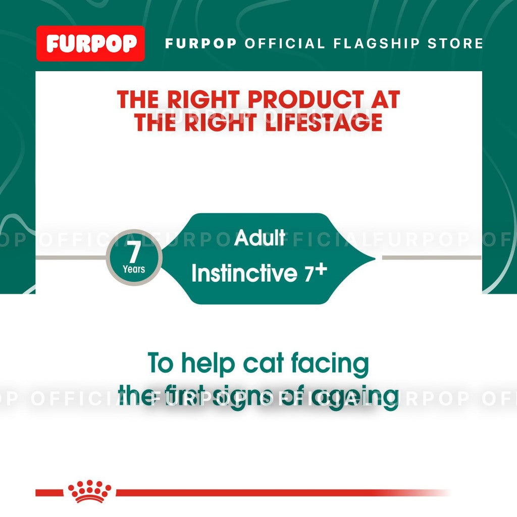 Royal Canin Instinctive 7+ Gravy 85gx12pcs Pouch Wet Cat Food - Feline Health Nutrition