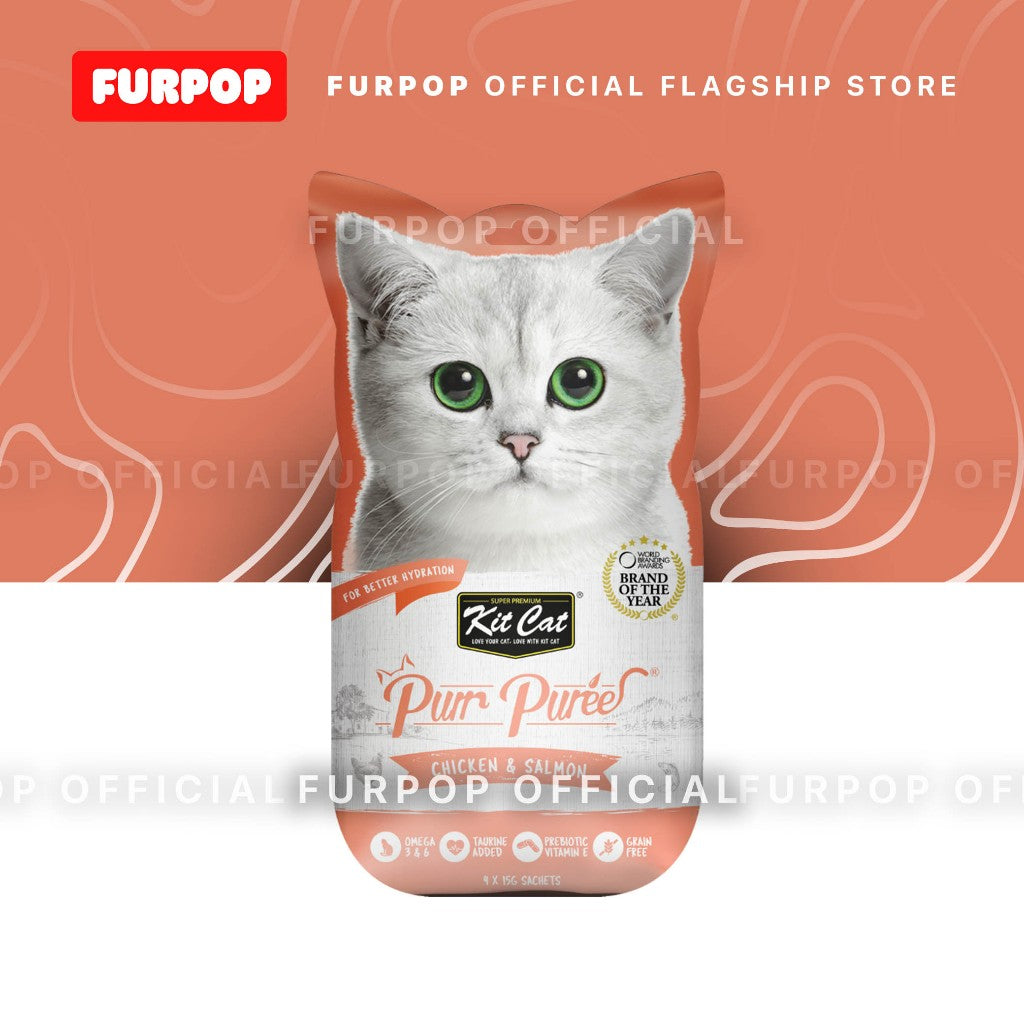 Kit Cat Purr PureePlus+ Wet Premium Cat Treats | FURPOP