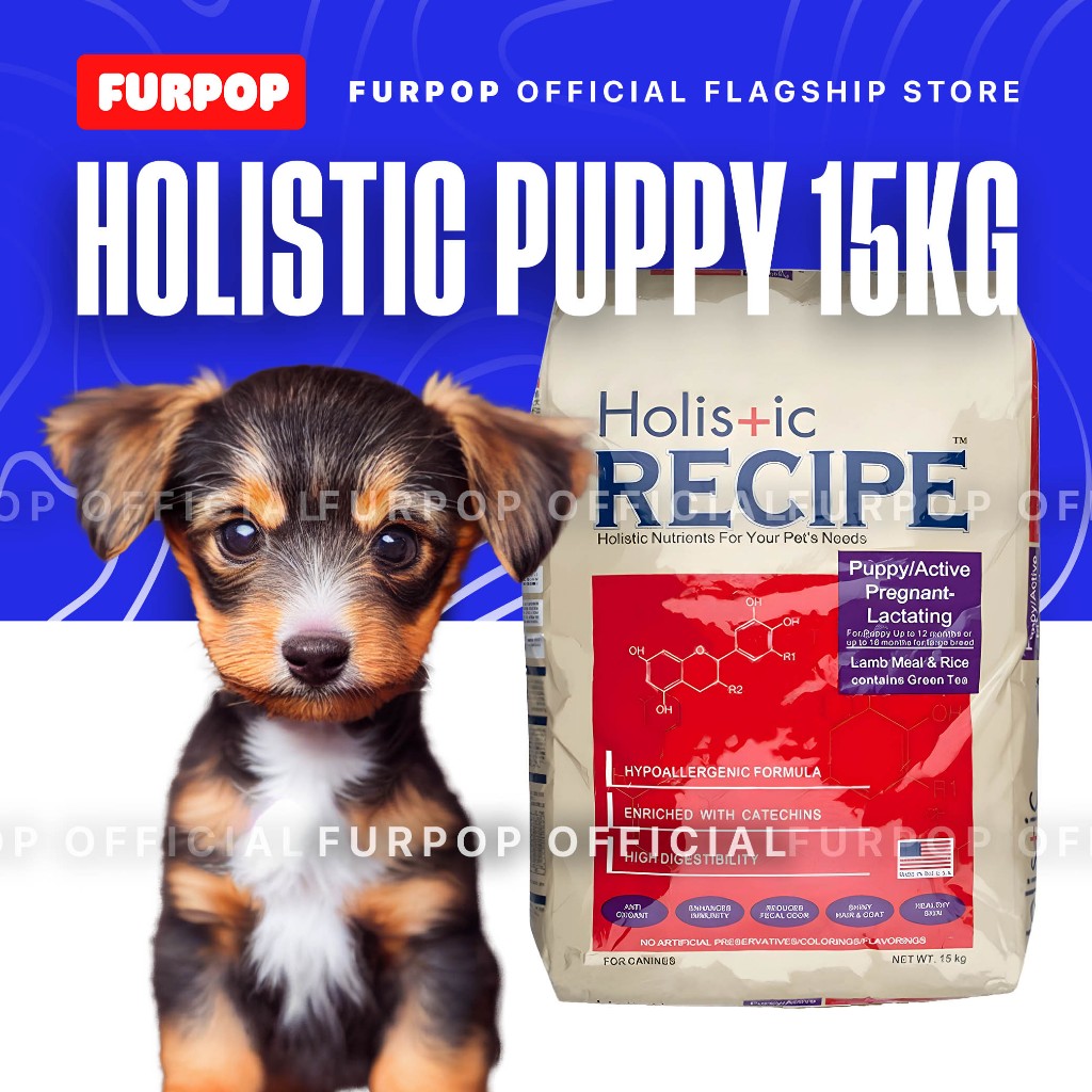 Holistic Recipe 15KG Puppy Dry Food Dog Food with Lamb Meal & Rice | FURPOP