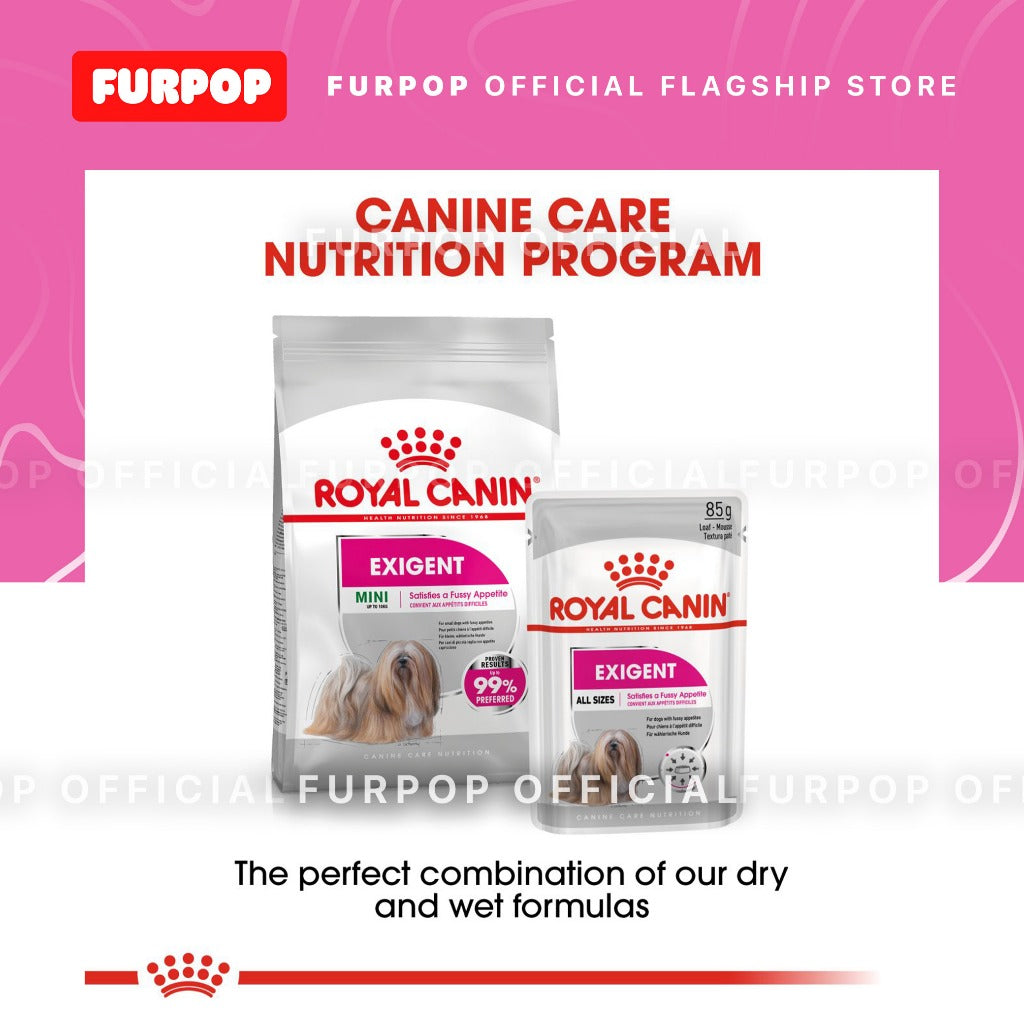 Royal Canin 12pcs Exigent Loaf (85g x 12 pouches) Adult Wet Dog Food - Canine Care Nutrition