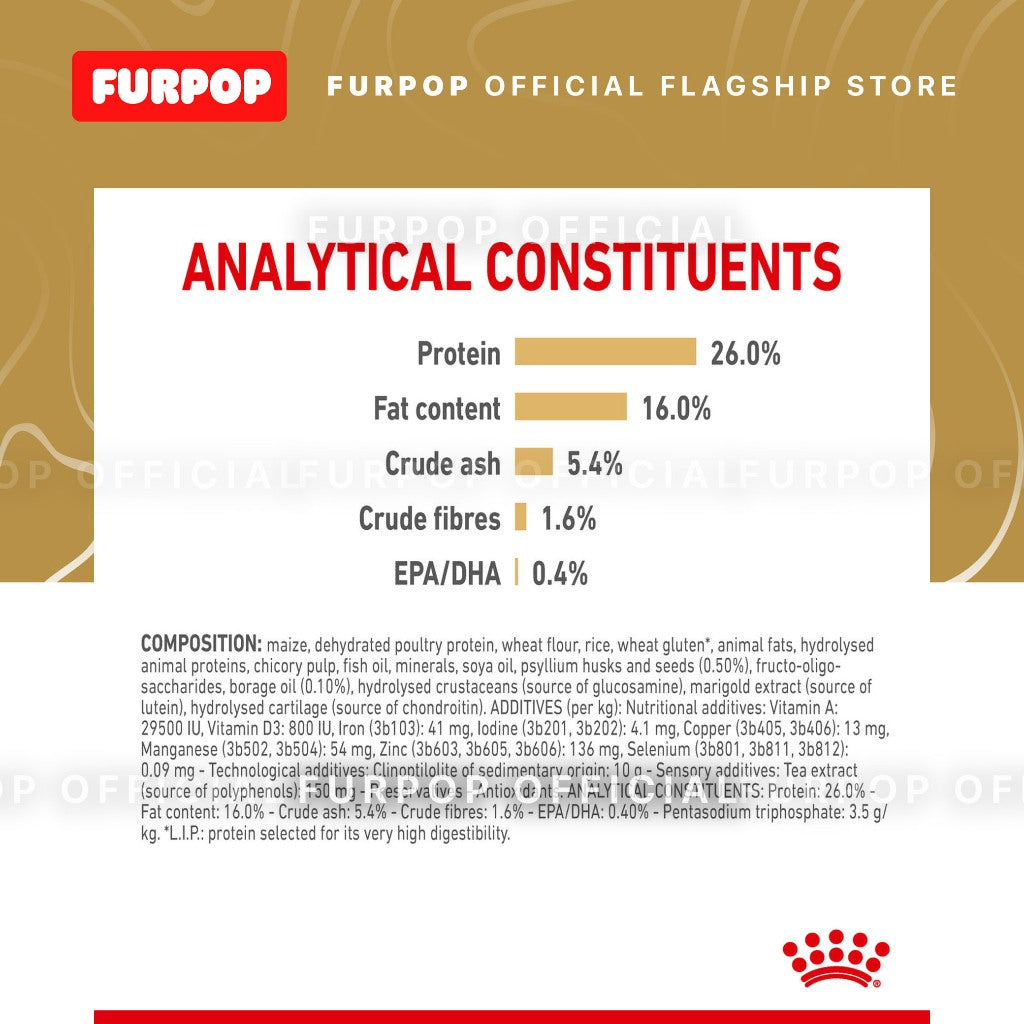 Royal Canin 3KG Adult Pomeranian Dry Dog Food Breed Health Nutrition 3KG | FURPOP