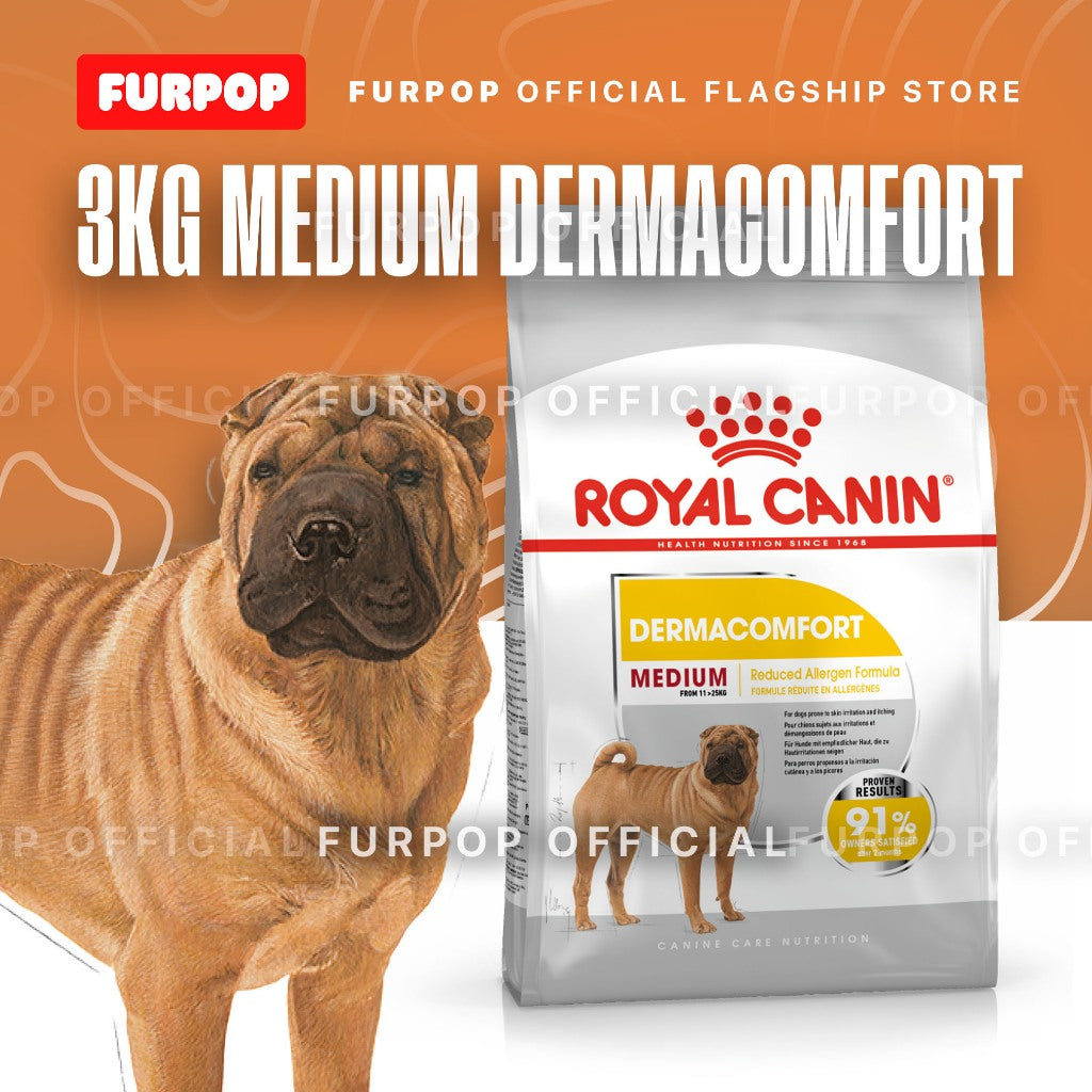 Royal Canin Medium Dermacomfort (3kg) Adult Dry Dog Food - Canine Care Nutrition