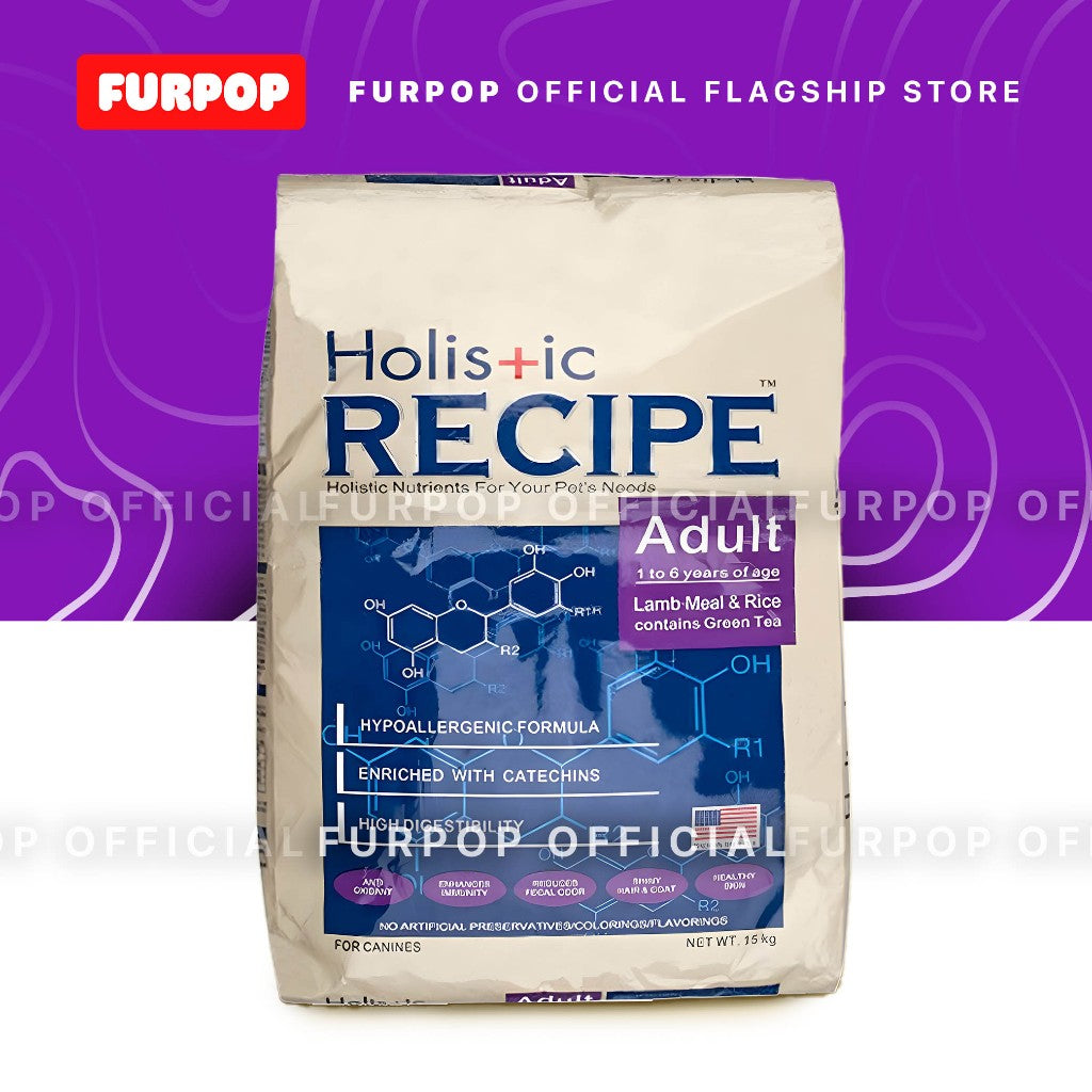Holistic Recipe 15KG Adult Dry Food Dog Food with Lamb Meal & Rice | FURPOP