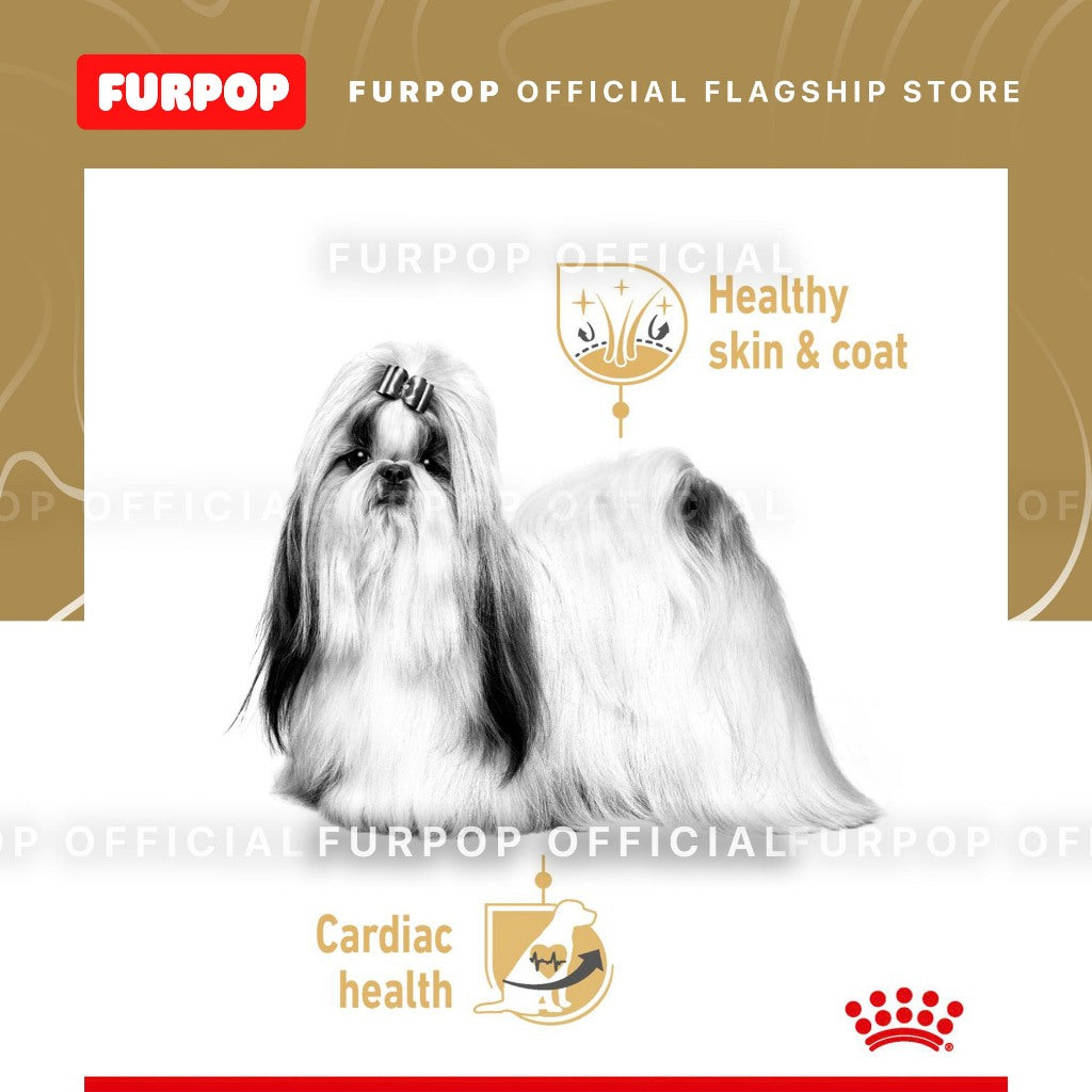 Royal Canin Shih Tzu Adult (85g x 12 pouches) Wet Dog Food - Breed Heath Nutrition - FURPOP