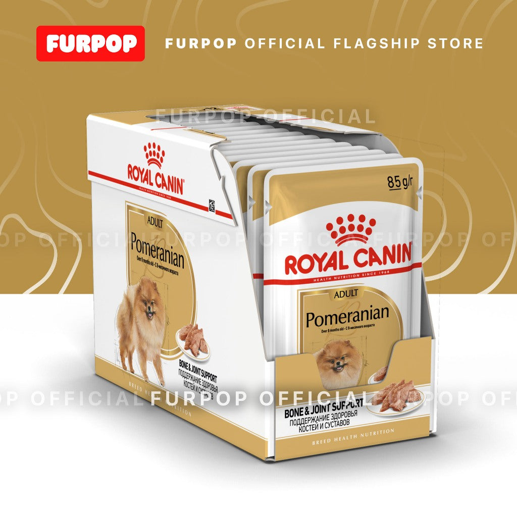 Royal Canin 12pcs Pomeranian Adult (85g x 12pcs) Wet Dog Food - Breed Health Nutrition