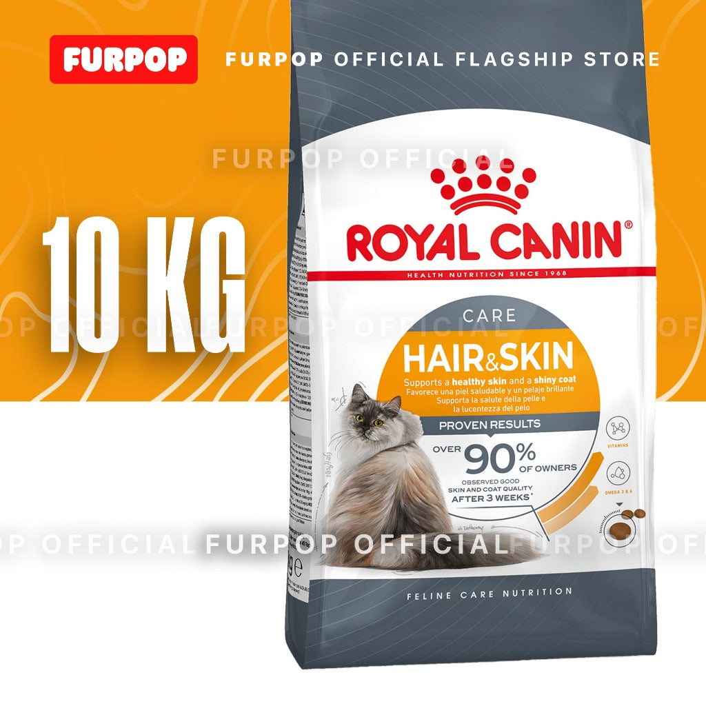 Royal Canin Hair & Skin Care 10KG Adult Dry Cat Food - Feline Care Nutrition