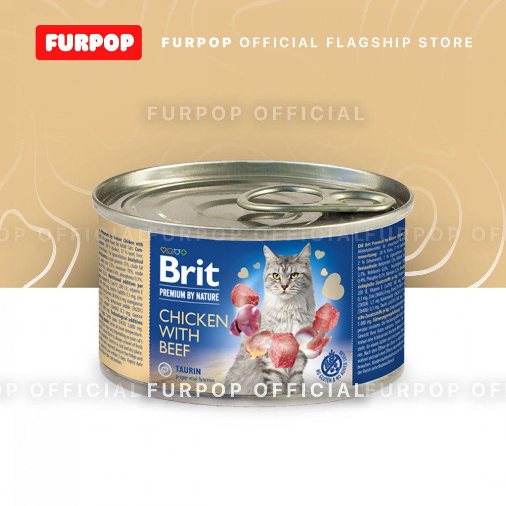 Brit Premium by Nature 12pcs Cat Canned Premium Wet Cat Food | FURPOP