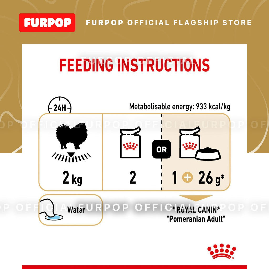 Royal Canin 12pcs Pomeranian Adult (85g x 12pcs) Wet Dog Food - Breed Health Nutrition