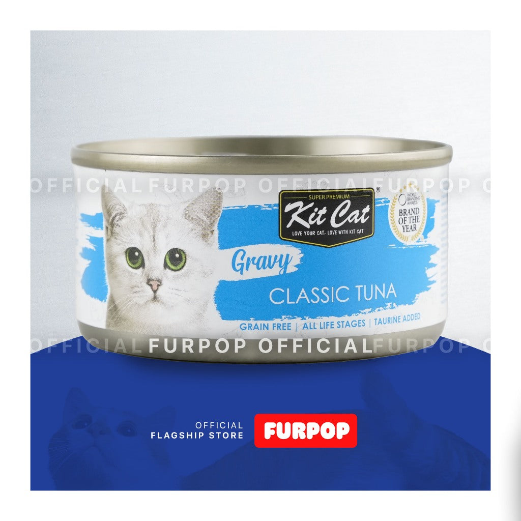 Kit Cat Gravy 70G Gravy Pet Food All Stages Adult Kitten Cat Can Cat Cats Wet Food Pet | FURPOP