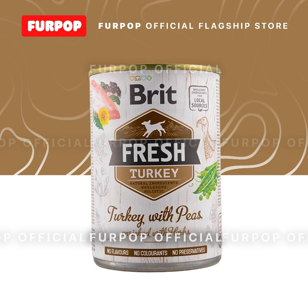 12pcs Brit Fresh Dog Wet Food Can 400G | FURPOP