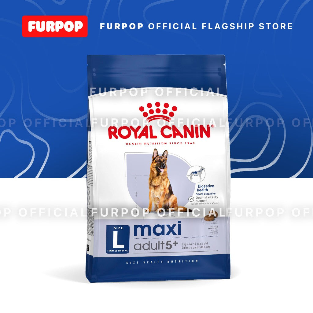 Royal Canin Maxi 5+ Adult (4KG) Dry Dog Food - Size Health Nutrition | FURPOP