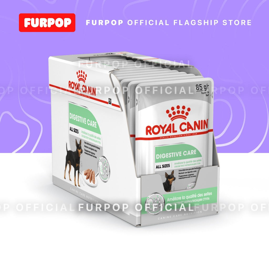 Royal Canin 12pcs Digestive Care (85g x 12 pouches) Adult Wet Dog Food - Canine Care Nutrition
