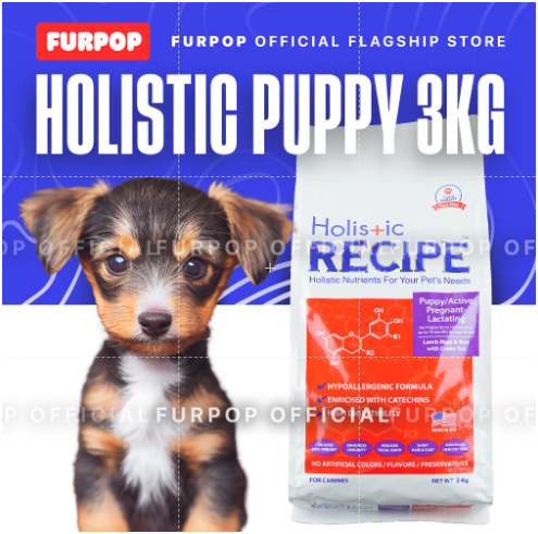 Holistic Recipe Puppy Dry Food Dog Food with Lamb Meal & Rice 3KG | FURPOP OFFICIAL