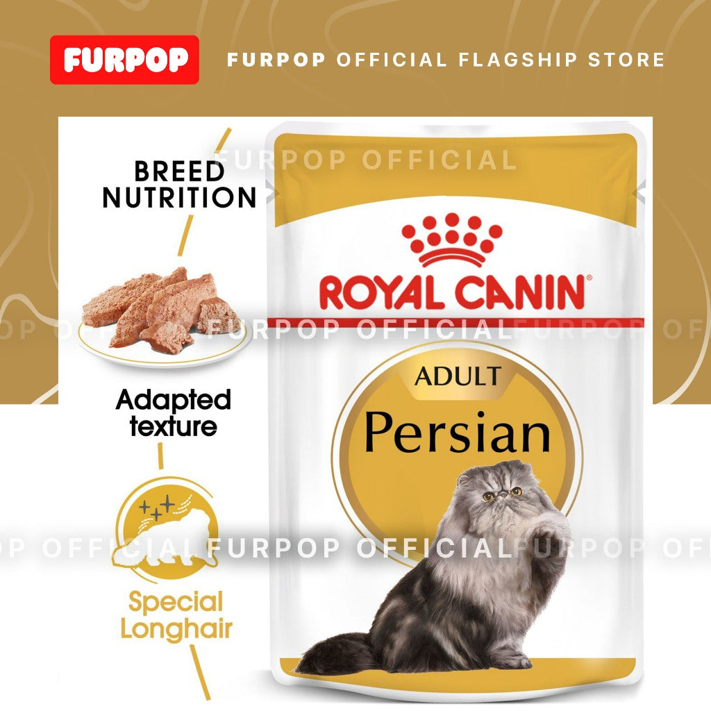Royal Canin Persian Adult (12pcs Pouch 85g - 1BOX) Wet Cat Food - Feline Breed Nutrition