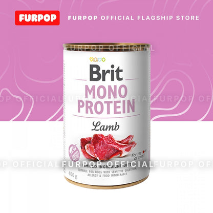 Brit Mono Protein Wet Dog Food 400g | FURPOP OFFICIAL