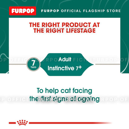 Royal Canin Instinctive 7+ Gravy 85gx12pcs Pouch Wet Cat Food - Feline Health Nutrition