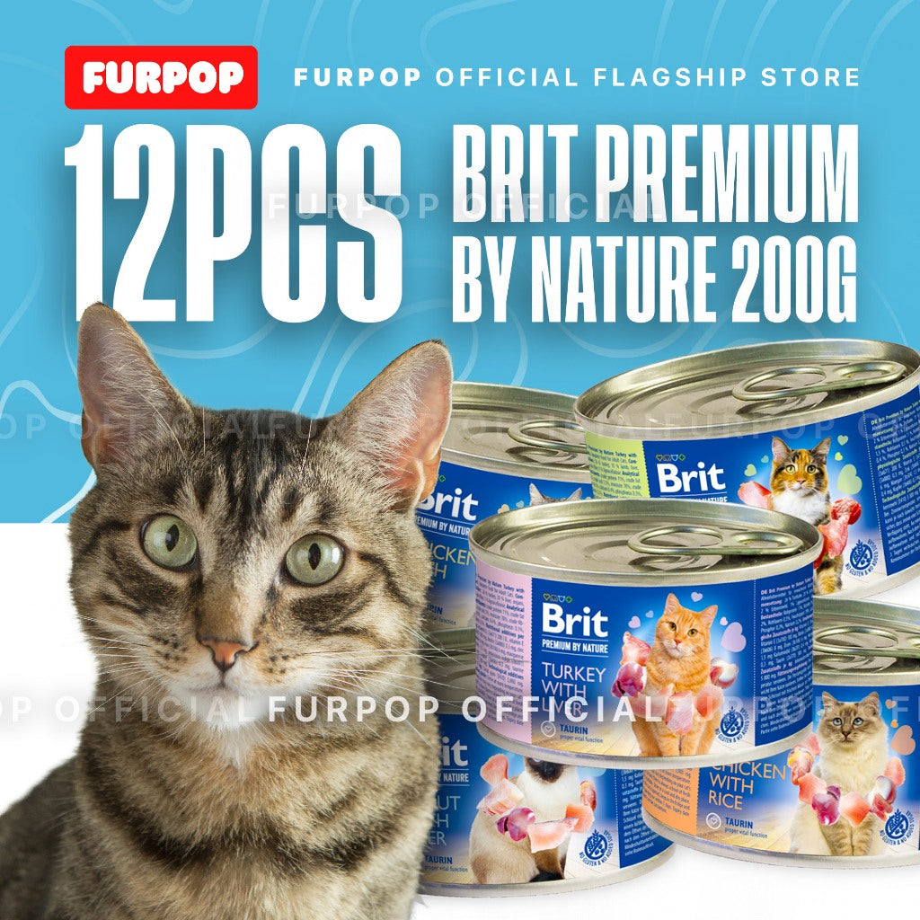 Brit Premium by Nature 12pcs Cat Canned Premium Wet Cat Food | FURPOP