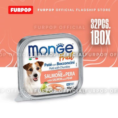 Monge Fruit Wet Food for Dogs 32pcs x 100G (1 BOX) | FURPOP