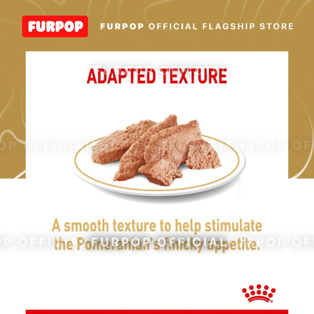 Royal Canin 12pcs Pomeranian Adult (85g x 12pcs) Wet Dog Food - Breed Health Nutrition