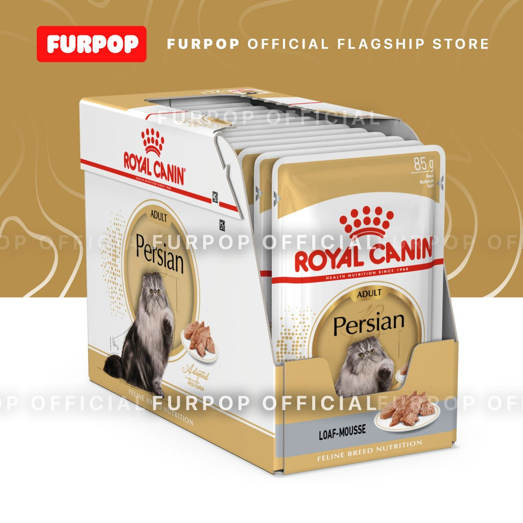 Royal Canin Persian Adult (12pcs Pouch 85g - 1BOX) Wet Cat Food - Feline Breed Nutrition