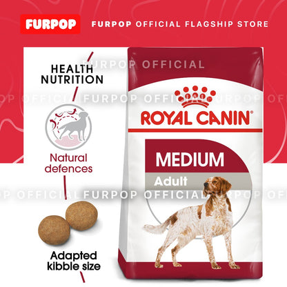 Royal Canin Medium Adult (4KG) Dry Dog Food - Size Health Nutrition | FURPOP