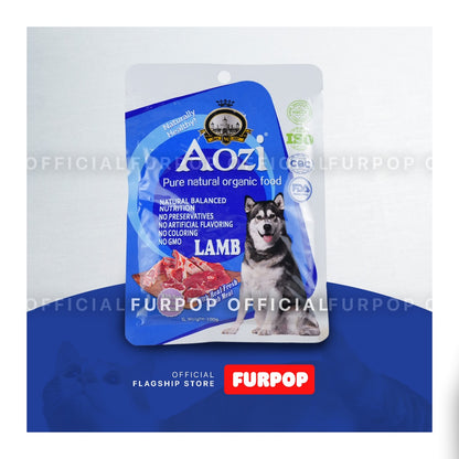 Aozi Pouch Dog 100g Natural Organic Puppy Wet Food Pet Essential | FURPOP OFFICIAL