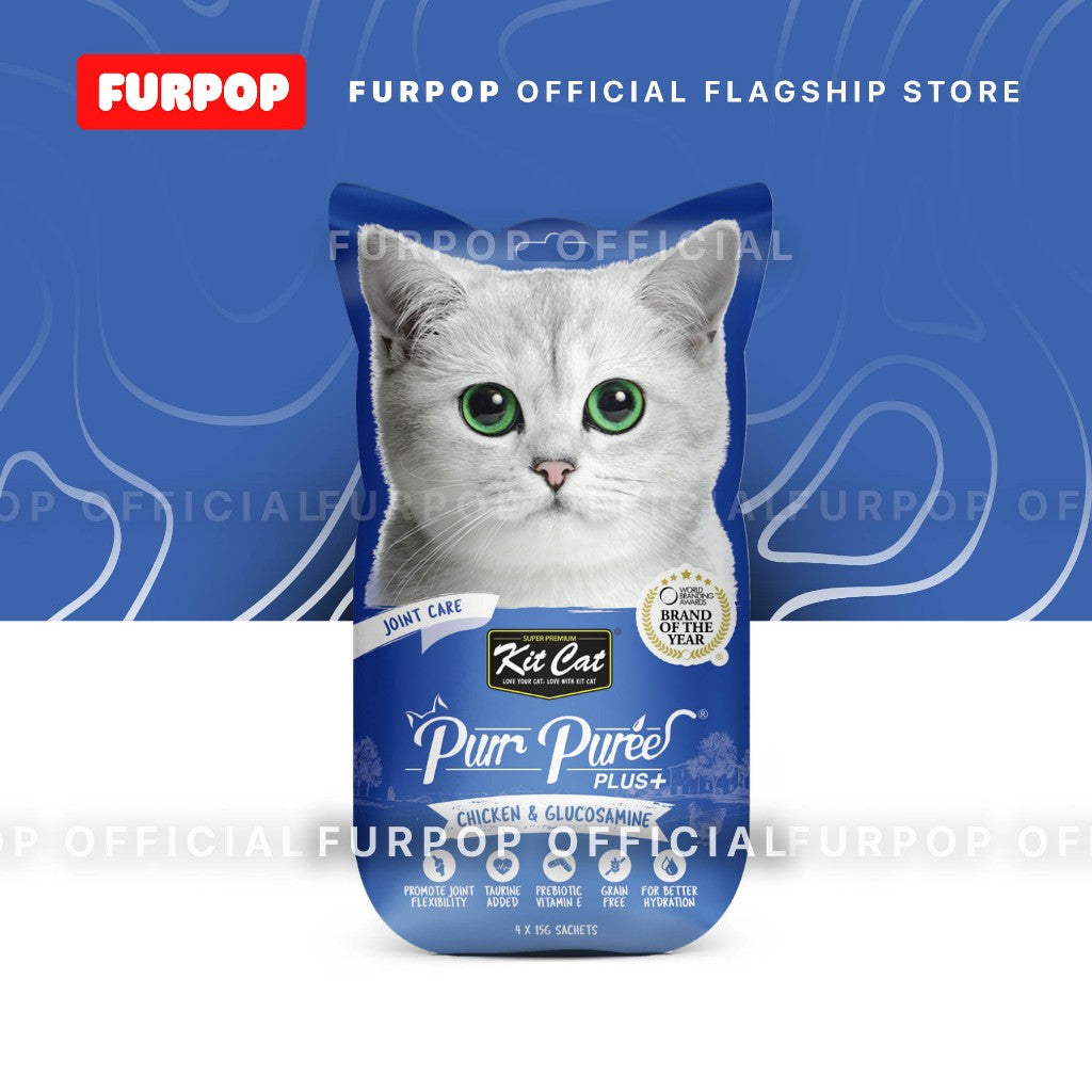 Kit Cat Purr PureePlus+ Wet Premium Cat Treats | FURPOP