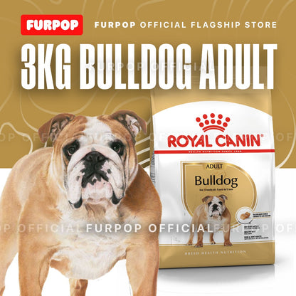 Royal Canin Bulldog Adult (3kg) Dry Dog Food - Breed Health Nutrition