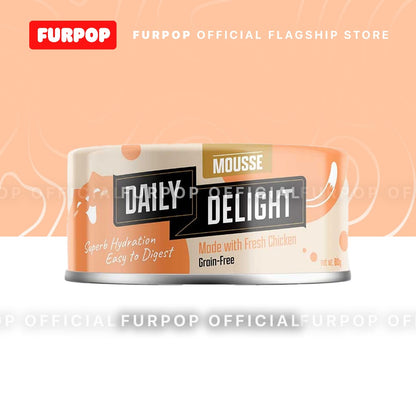 24pcs Daily Delight Mousse (1BOX 70 / 80g) Wet Cat Food Canned | Furpop