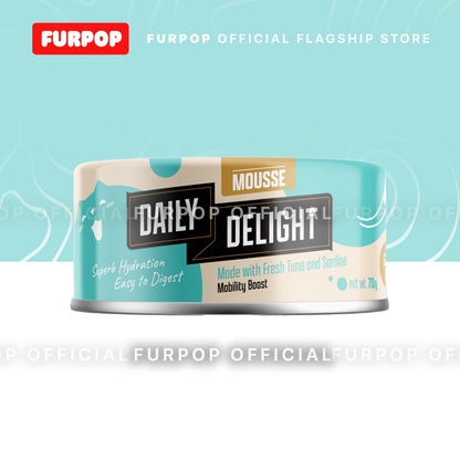 24pcs Daily Delight Mousse (1BOX 70 / 80g) Wet Cat Food Canned | Furpop