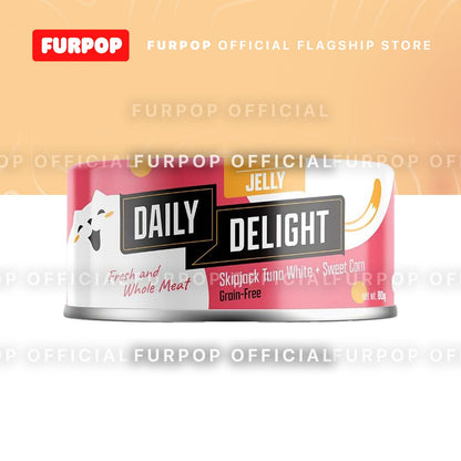 24pcs Daily Delight Jelly Cat Canned Food (1BOX 80g)– Skipjack Tuna & Chicken Wet Food for Cats