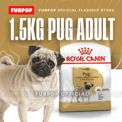 Royal Canin Pug Adult (1.5kg) Dry Dog Food - Breed Health Nutrition