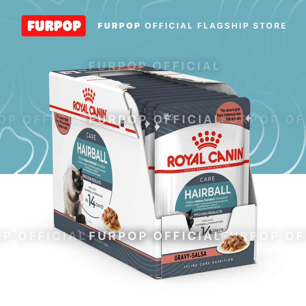 Royal Canin 12pcs Hairball Care (85g x 12 pouches) Adult Wet Cat Food - Feline Care Nutrition
