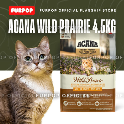 Acana 4.5kg Wild Prairie Cat & Kitten Dry Cat Food High Protein Premium Food | FURPOP