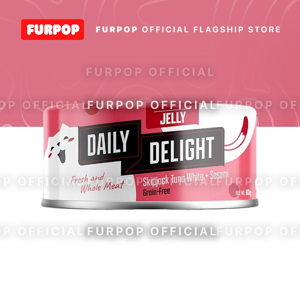 24pcs Daily Delight Jelly Cat Canned Food (1BOX 80g)– Skipjack Tuna & Chicken Wet Food for Cats
