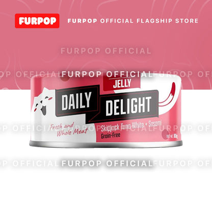 24pcs Daily Delight Jelly Cat Canned Food (1BOX 80g)– Skipjack Tuna & Chicken Wet Food for Cats