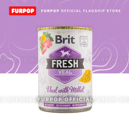 12pcs Brit Fresh Dog Wet Food Can 400G | FURPOP