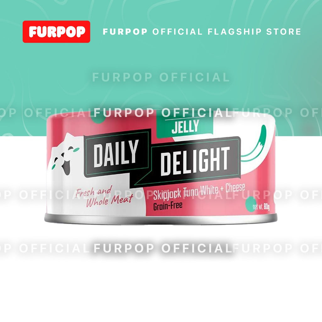 24pcs Daily Delight Jelly Cat Canned Food (1BOX 80g)– Skipjack Tuna & Chicken Wet Food for Cats