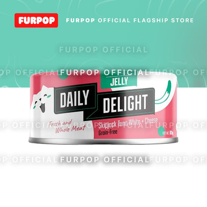 24pcs Daily Delight Jelly Cat Canned Food (1BOX 80g)– Skipjack Tuna & Chicken Wet Food for Cats