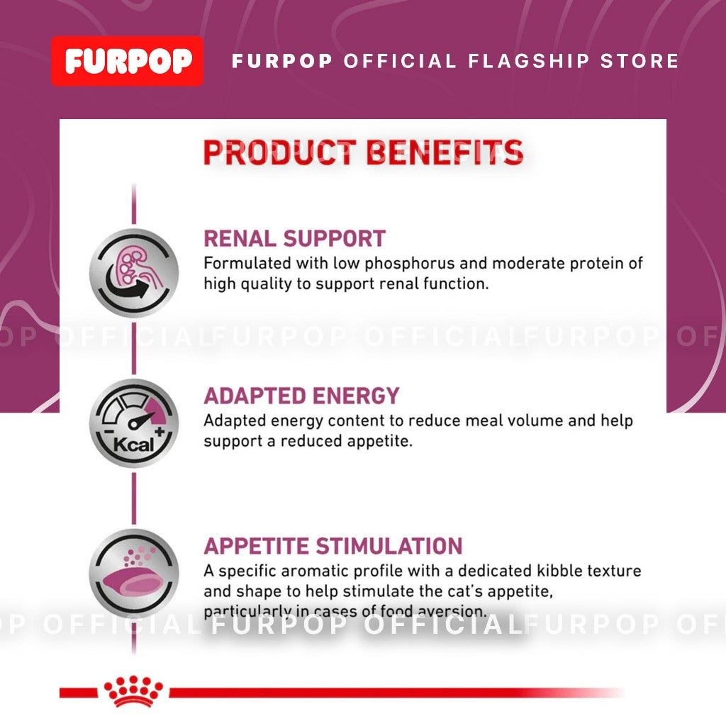 Royal Canin Renal Select for Feline Cat Food 2KG Veterinary Diet | FURPOP