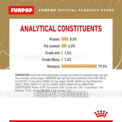 Royal Canin Shih Tzu Adult (85g x 12 pouches) Wet Dog Food - Breed Heath Nutrition - FURPOP
