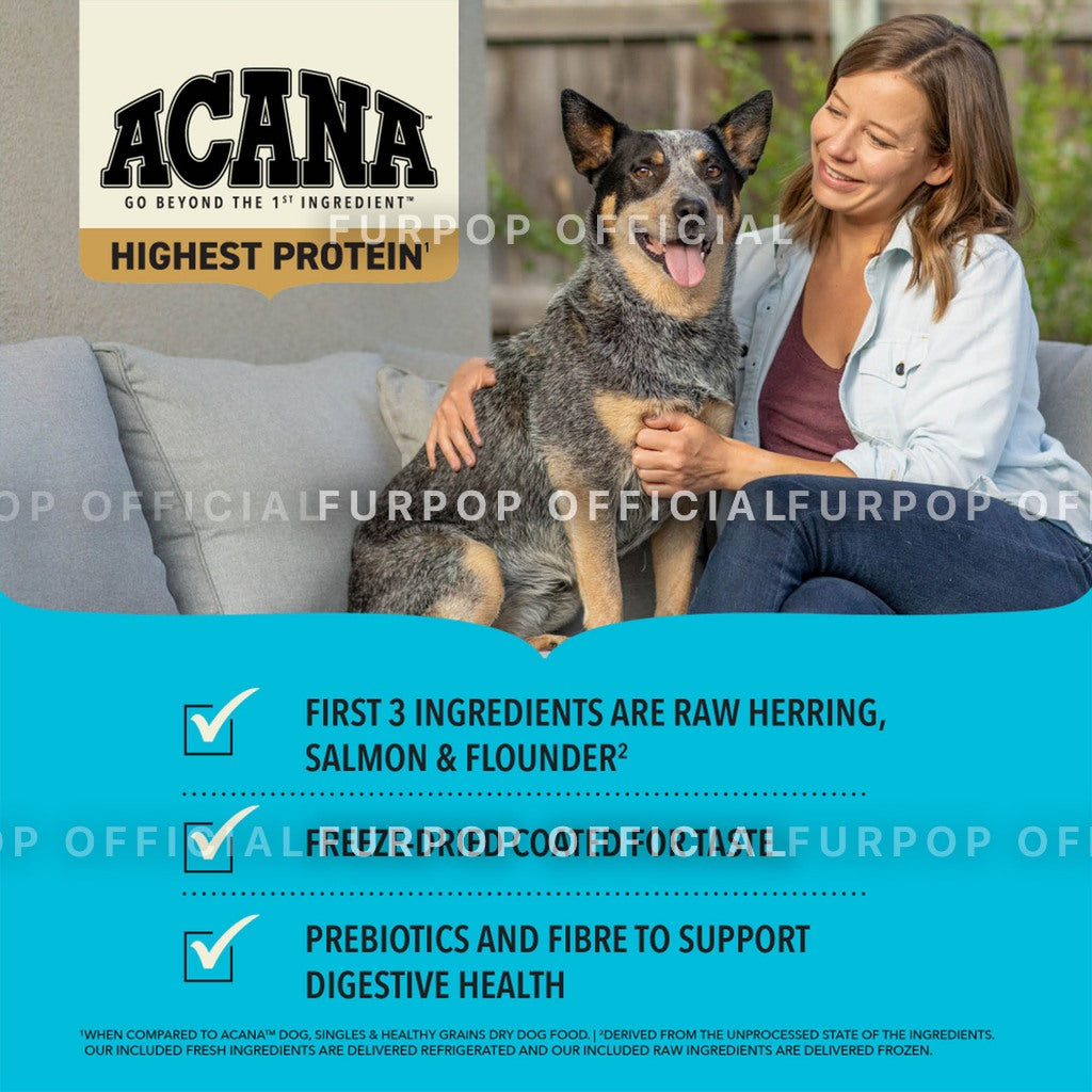 Acana 11.4KG Pacifica Dry Dog Food Highest Protein Premium Dog Food | FURPOP