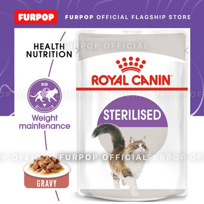 12pcs Royal Canin Sterilised Gravy 85g x 12pcs(1box) - Feline Health Nutrition | FURPOP