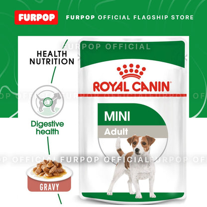 Royal Canin 12pcs Mini Adult 1BOX(85g x 12pcs) Wet Dog Food - Size Health Nutrition | FURPOP