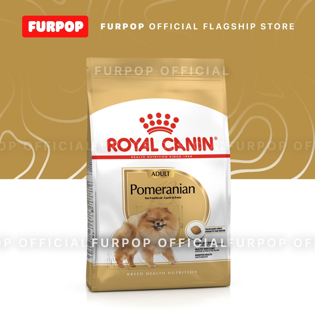 Royal Canin 3KG Adult Pomeranian Dry Dog Food Breed Health Nutrition  3KG | FURPOP
