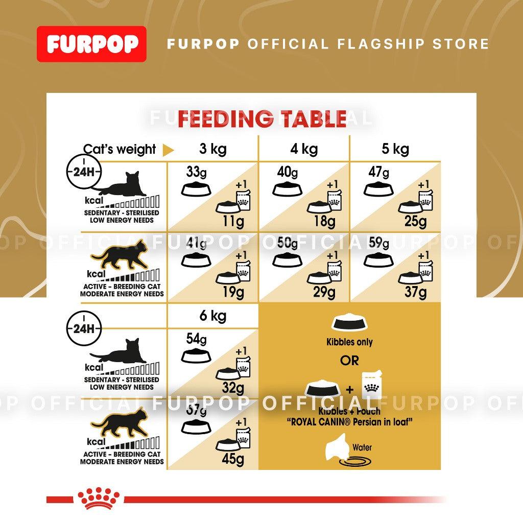 Royal Canin Persian Adult (10kg) Dry Cat Food - Feline Breed Nutrition | FURPOP