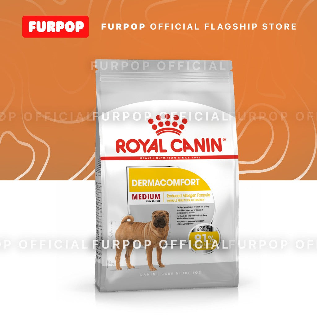 Royal Canin Medium Dermacomfort (3kg) Adult Dry Dog Food - Canine Care Nutrition