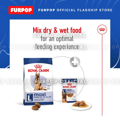 Royal Canin Maxi 5+ Adult (4KG) Dry Dog Food - Size Health Nutrition | FURPOP