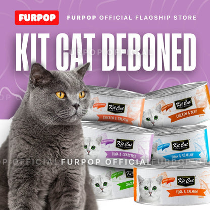 Kit Cat Deboned Canned Wet Cat Food 80g | FURPOP OFFICIAL